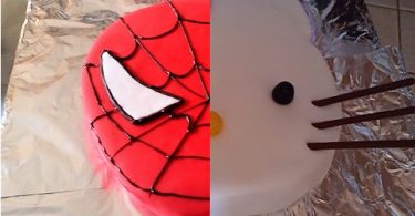 mes 2 premiers gâteaux en pâte à sucre