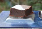 part de fondant chocolat aux haricots rouges