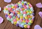 Idée facile de dessert pour la St Valentin avec une meringue coeur géant