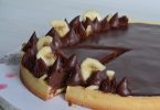 recette à la banane avec cette part de tarte chocolat-banane