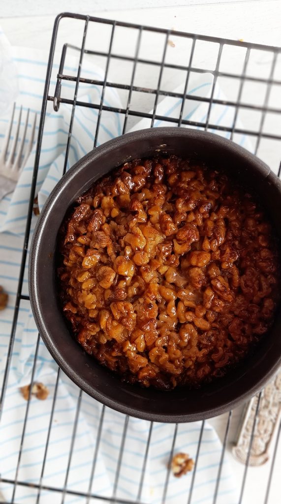 cake noix caramelisees