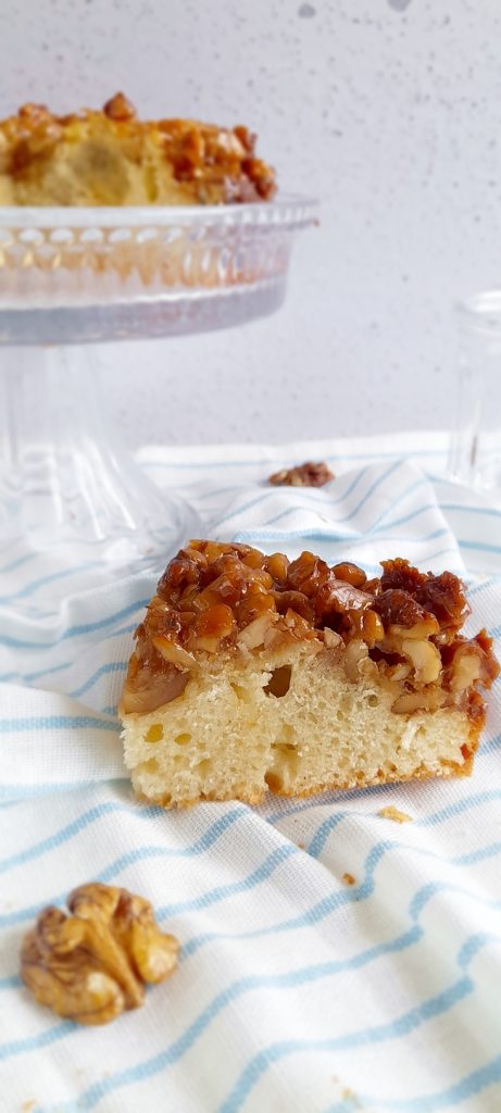 gateau noix caramelisees