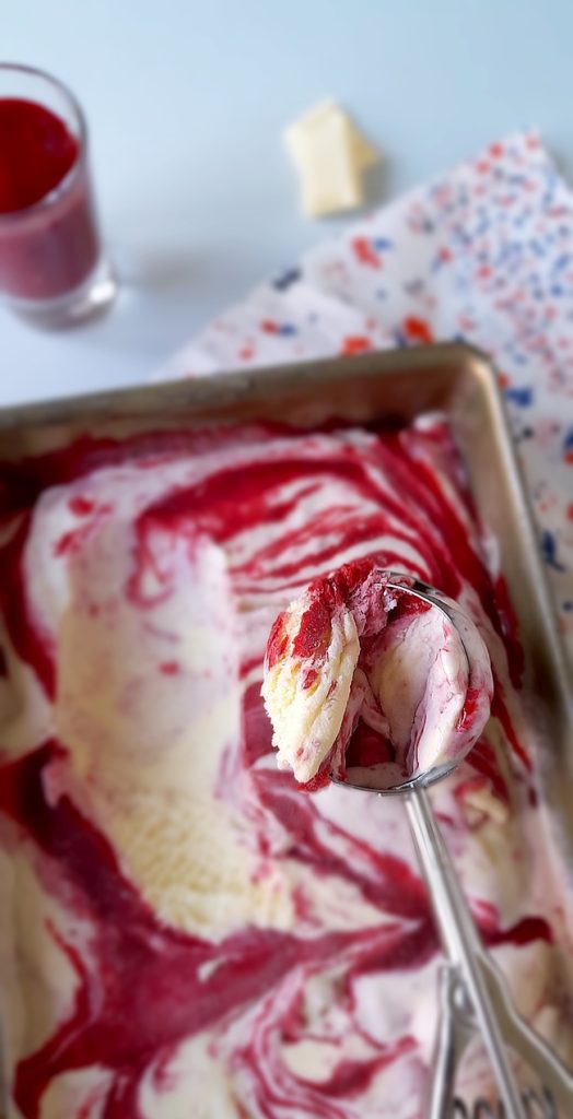 glace chocolat blanc framboise