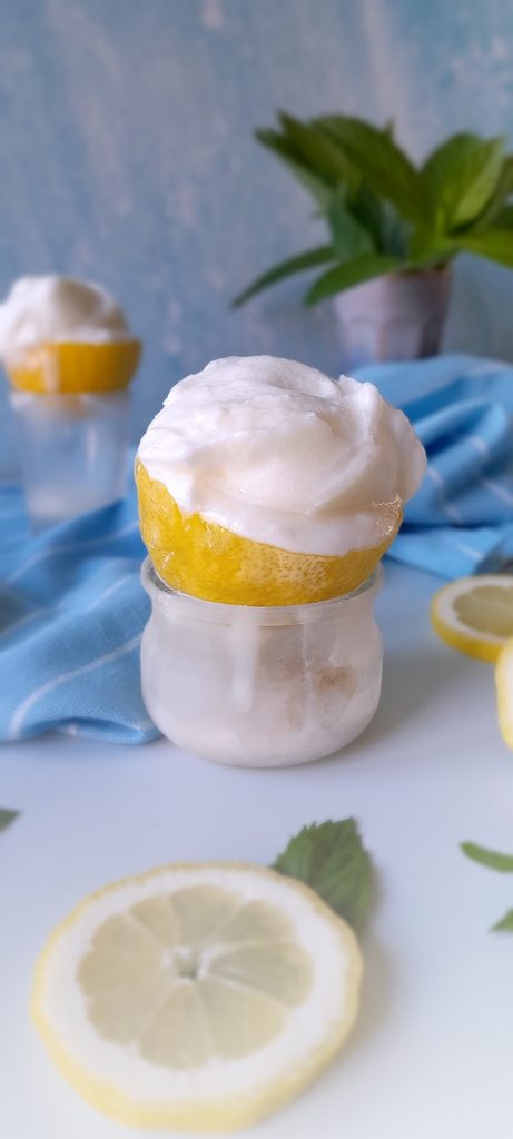 sorbet citron menthe lait