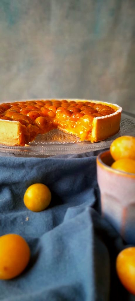 decoupe tarte mirabelles