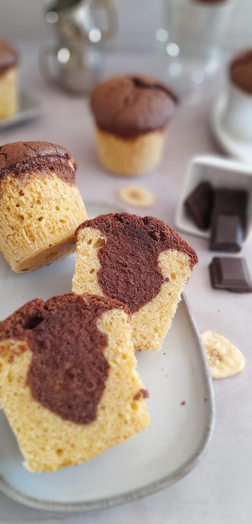 muffins marbres chocolat orange banane